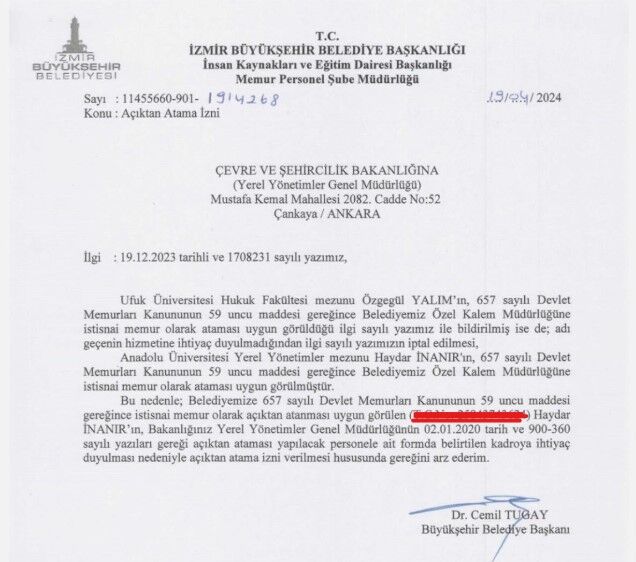 Cemil Tugay iptal etti