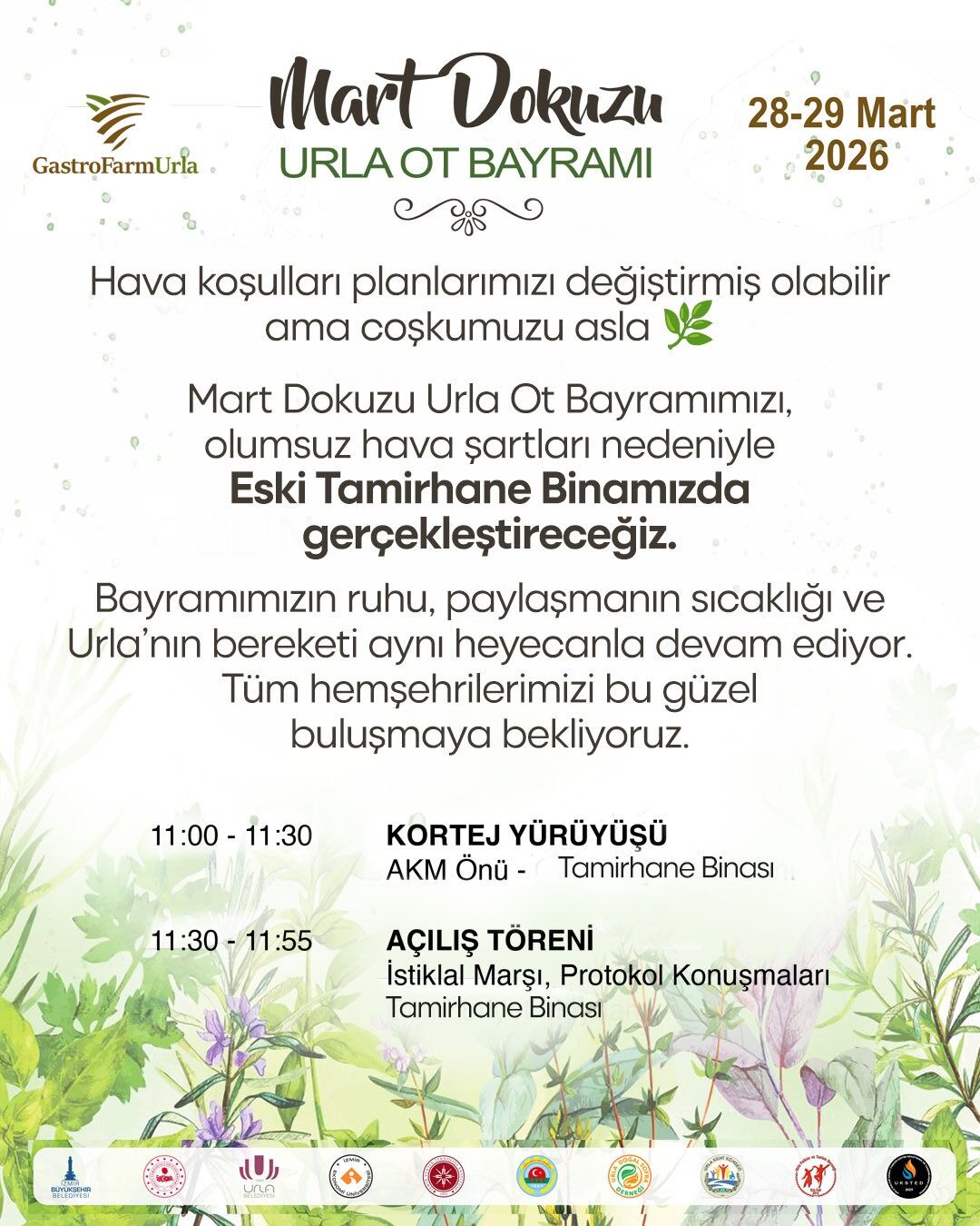 Coşku kortej yürüyüşü ile başlıyor