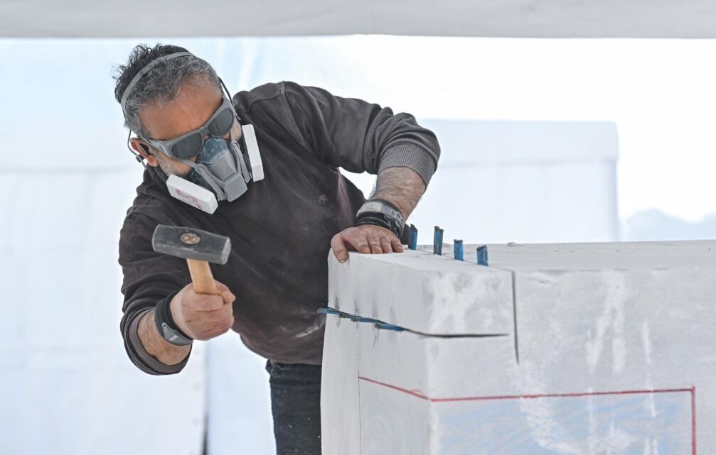 Mermerin sanatla şehre dönüşü: Canlı üretim modeli