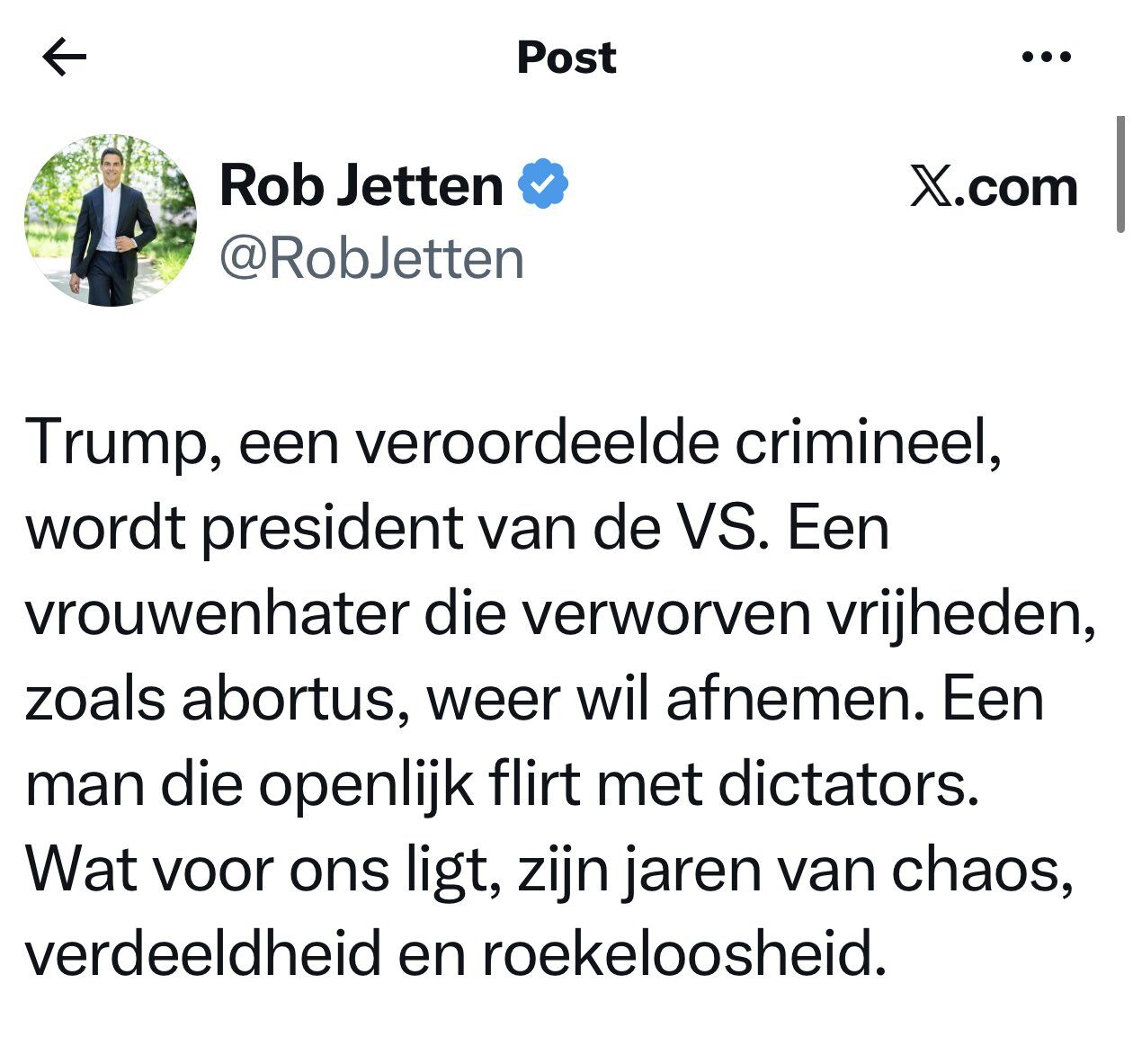 Rob Jetten Paylaşım
