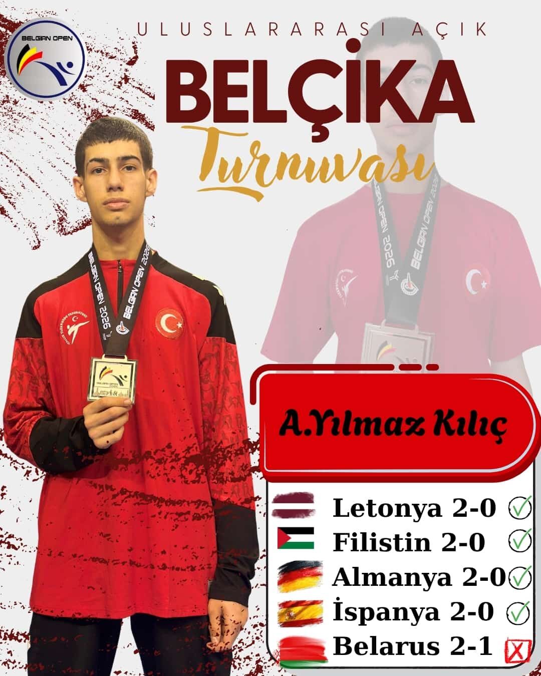 A. Yılmaz Kılıç’tan gümüş madalya