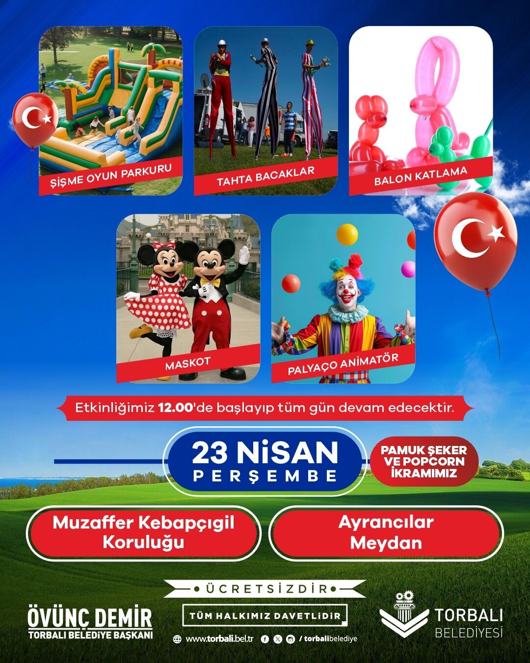 Çocuklar müjde! Torbalı 23 Nisan'a hazır-1