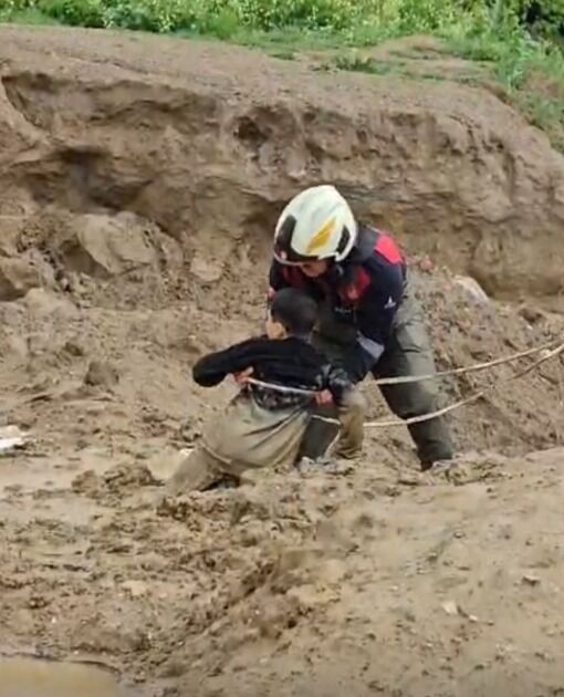 İtfaiyenin titiz oerasyonuyla gelen kurtuluş