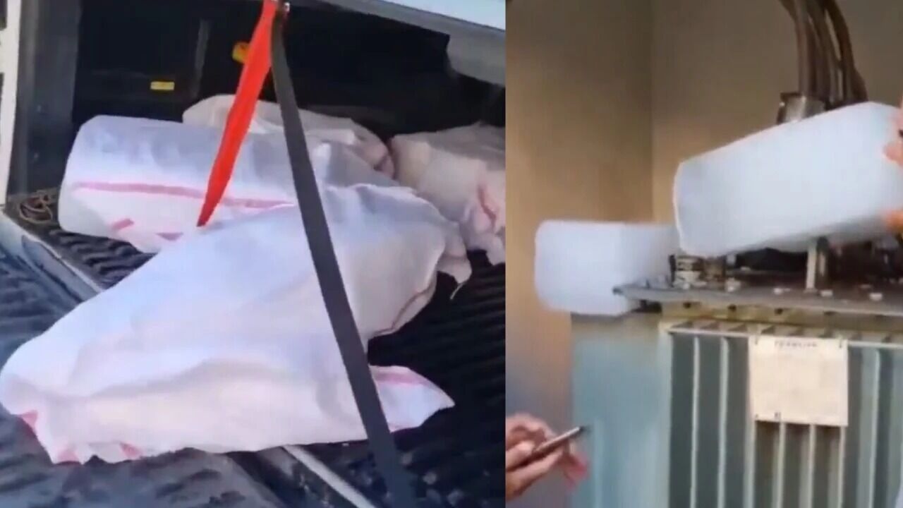 Yazın buzlarla trafoları soğutmuşlardı