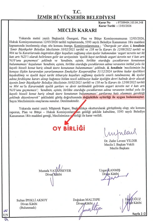 Hakan Yıldız Meclis Kararı