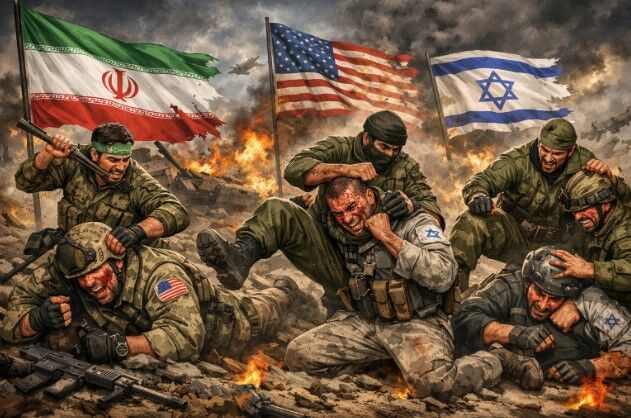 İran eşşek sudan gelene kadar dövüyor