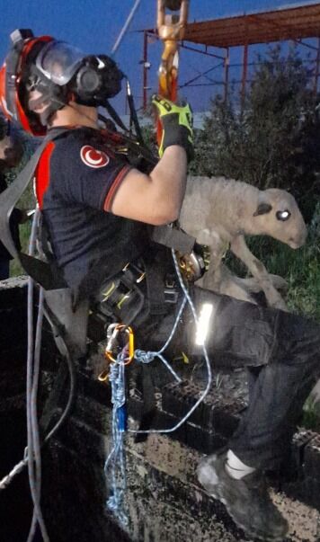 Izmir Bornovada Zararli Gaz Dolu Kuyuya Dusen Minik Can Icin Ekipler Seferber Oldu3