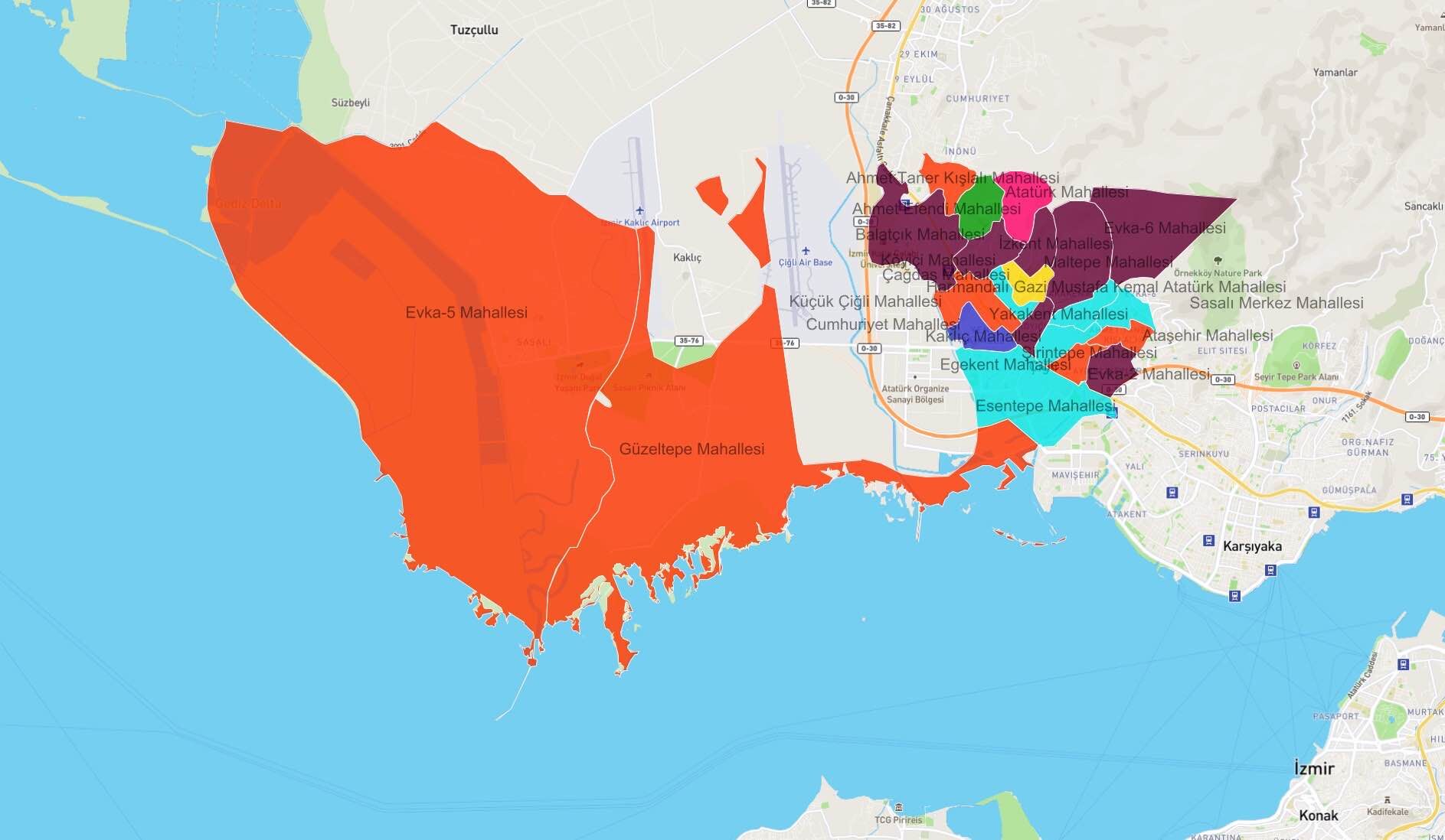 Izmir Cigli Harita