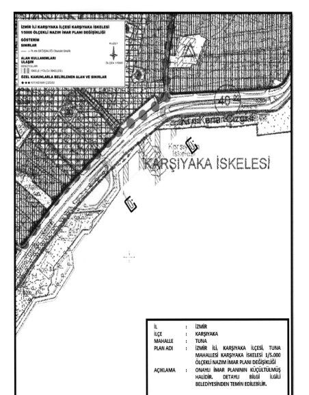3 Nisan tarihli Resmi Gazete'de yayımlanan kararla iskelenin imar planı değişti