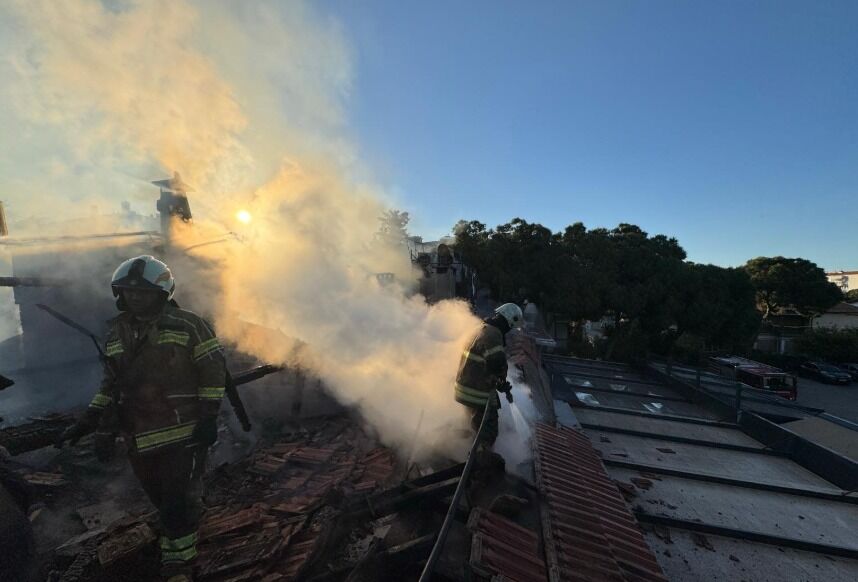 Rüzgar şiddetlendirdi