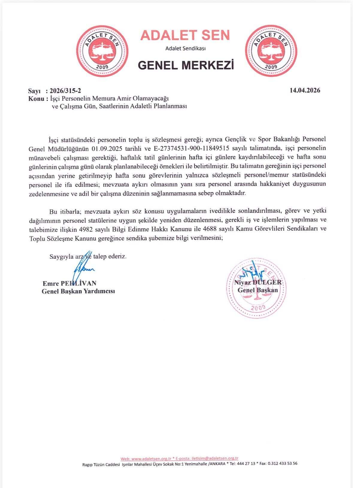 Adalet-Sen'den uyarı