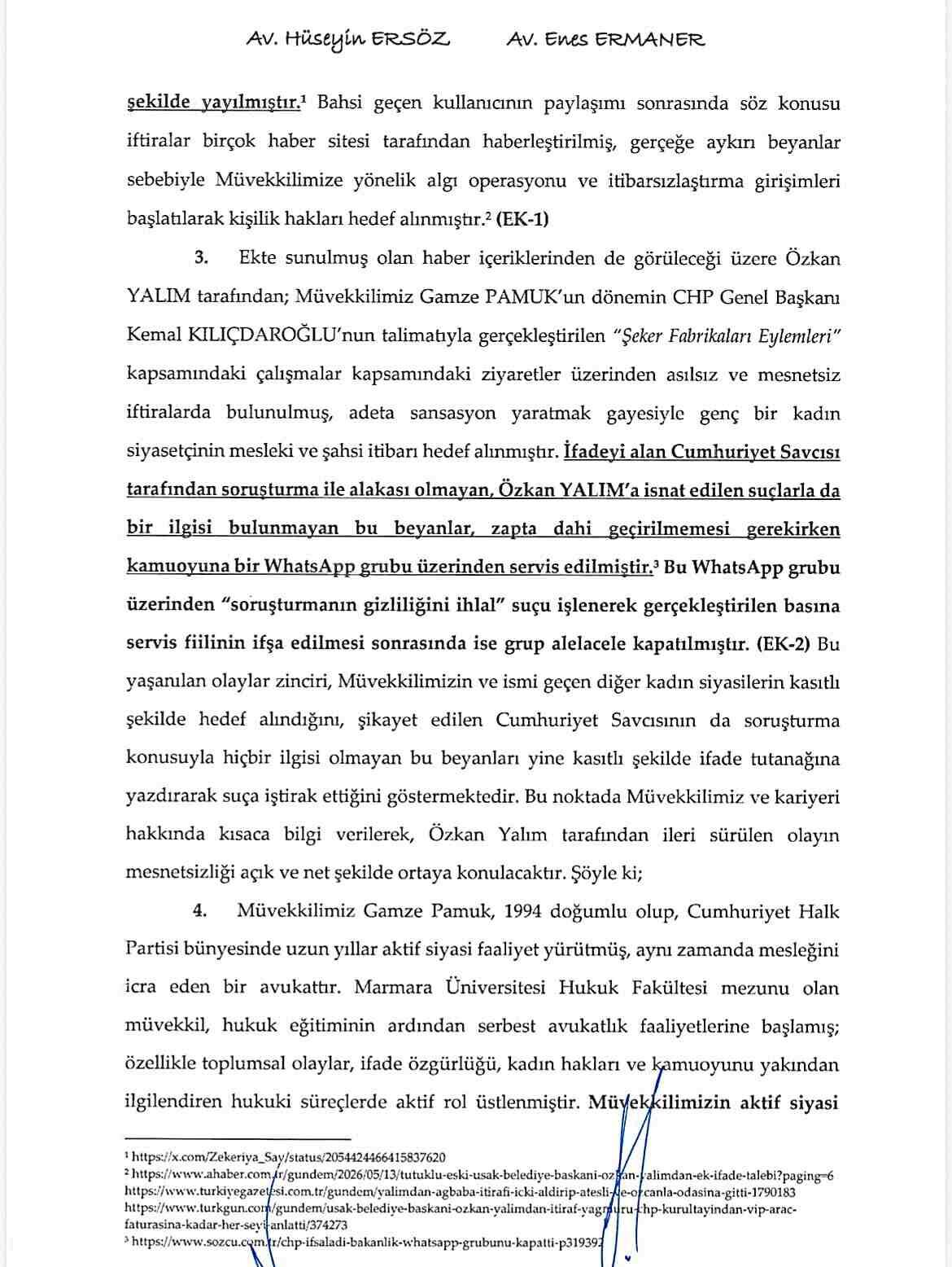 Pamuk, HSK'ya suç duyurusunda bulundu