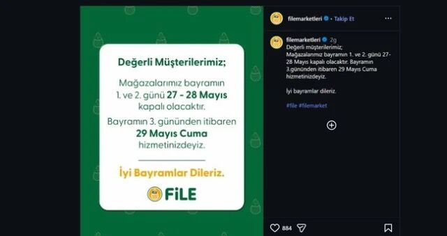 File Market Bayram Calisma