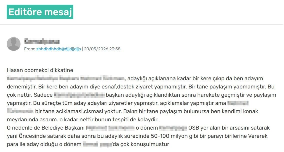 Ihbar Mesajı 1