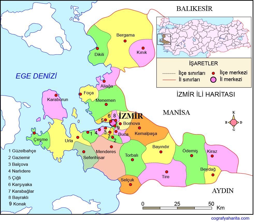 Izmir Komsu Sehirleri