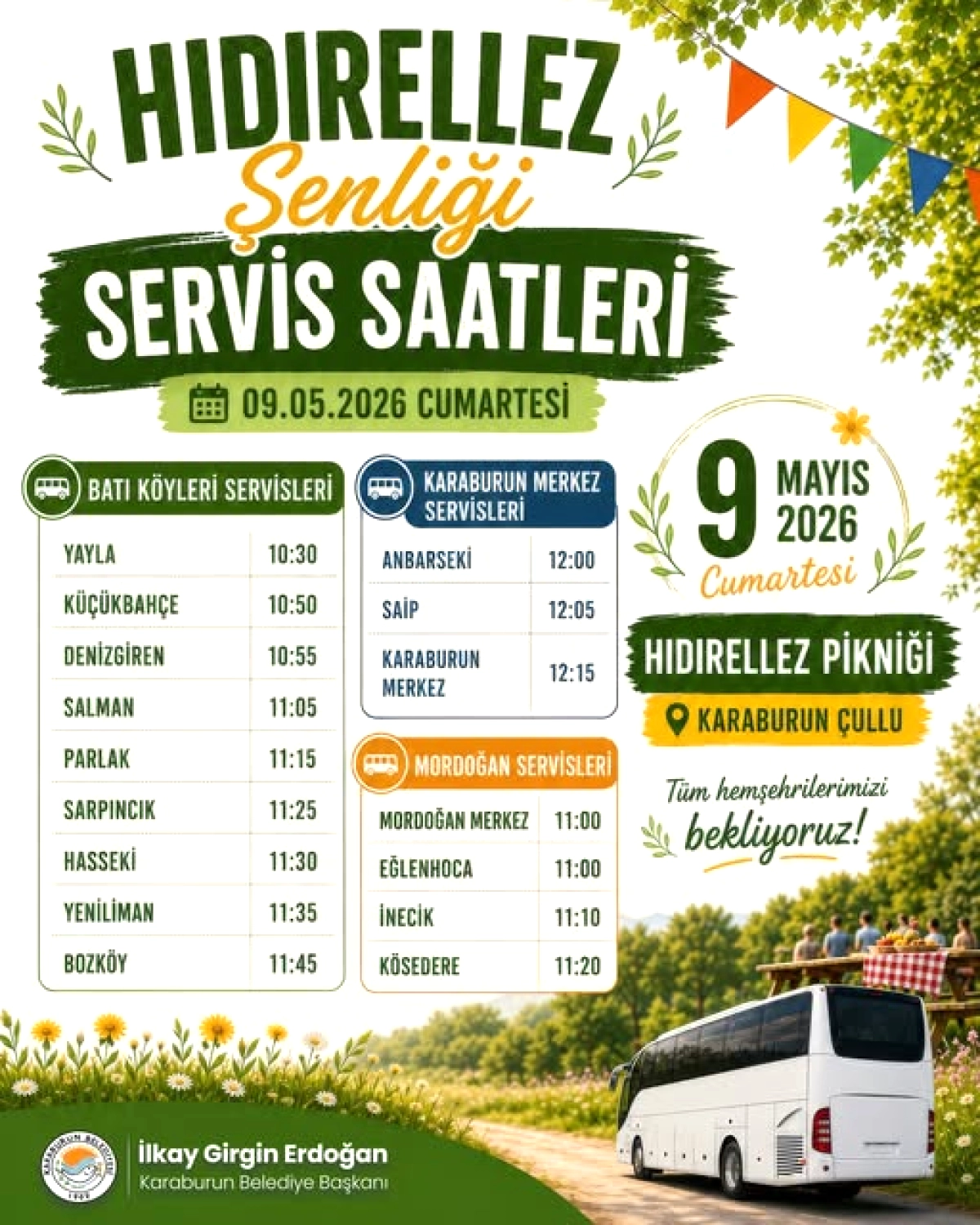 Karaburun Hıdırellez Pikniği 9 Mayıs'ta!