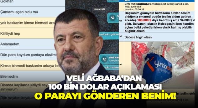 İddiaların odağındaki Veli Ağbaba'dan 100 bin dolar açıklaması: O parayı alan değil, gönderen benim!