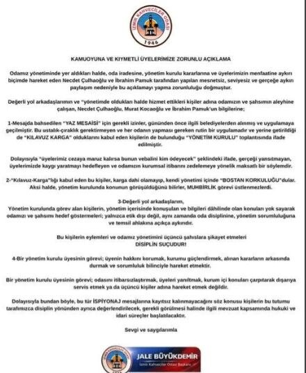 Jale Büyükdemir açıklama
