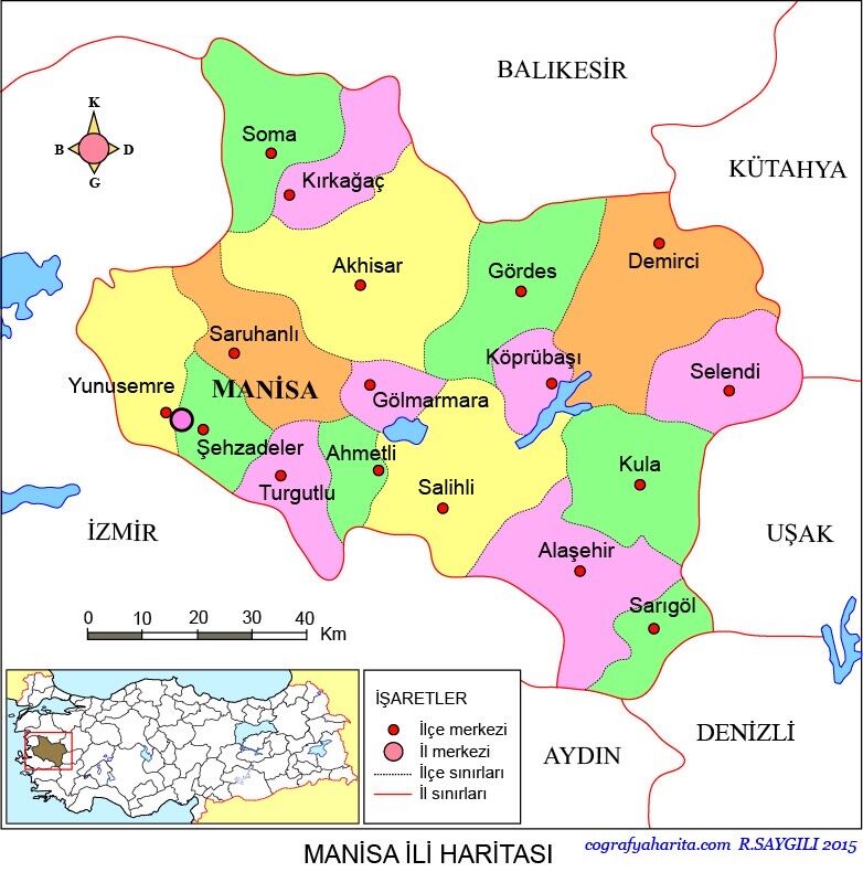 Izmir Manisa Yakin Ilceler