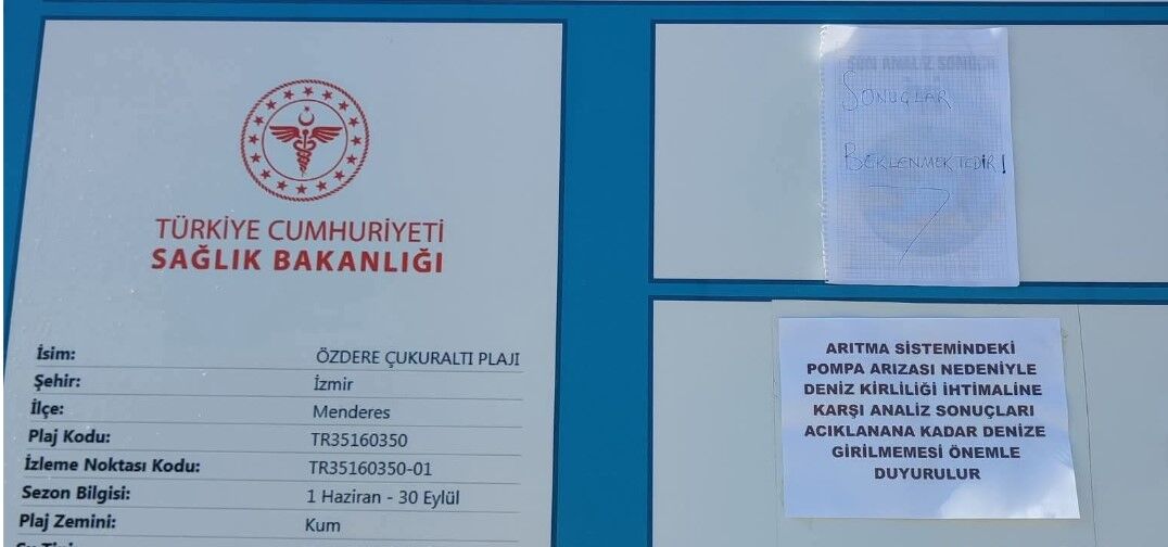 Çukuraltı plajı için uyarı
