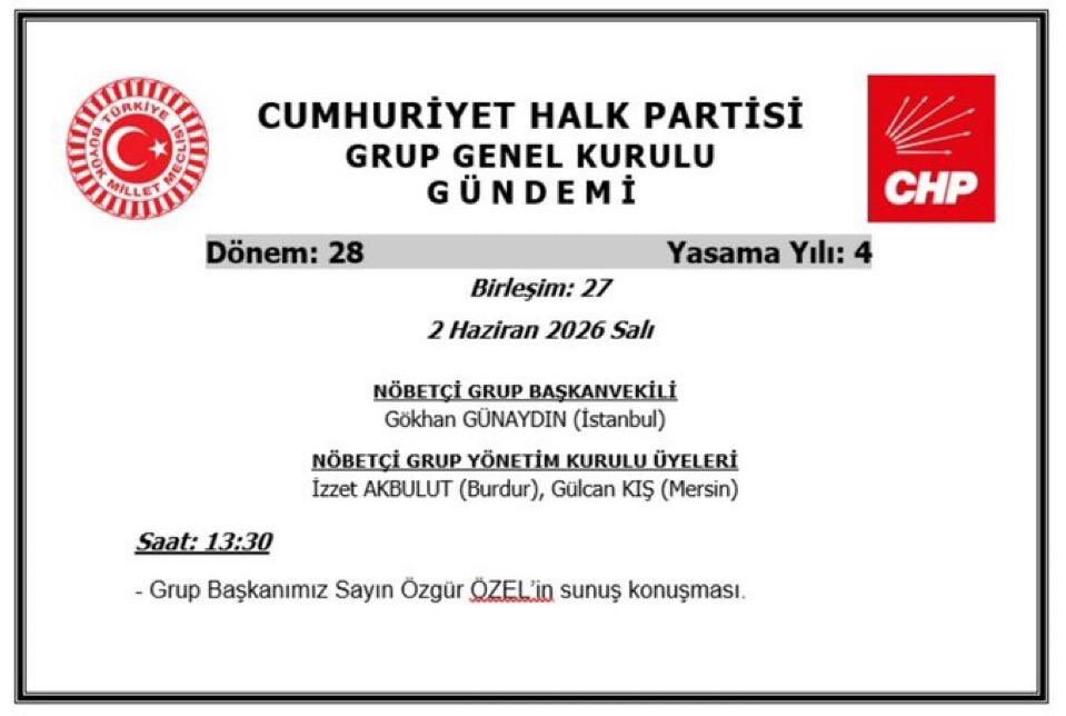 CHP duyuru