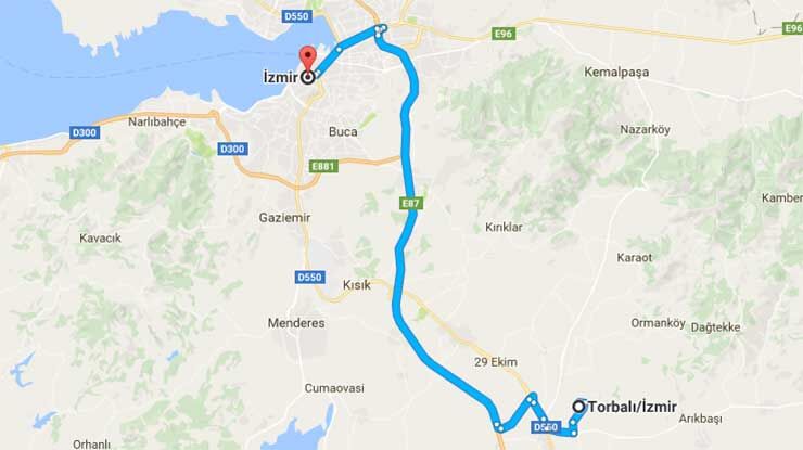 Torbali Izmir Arasi Yol