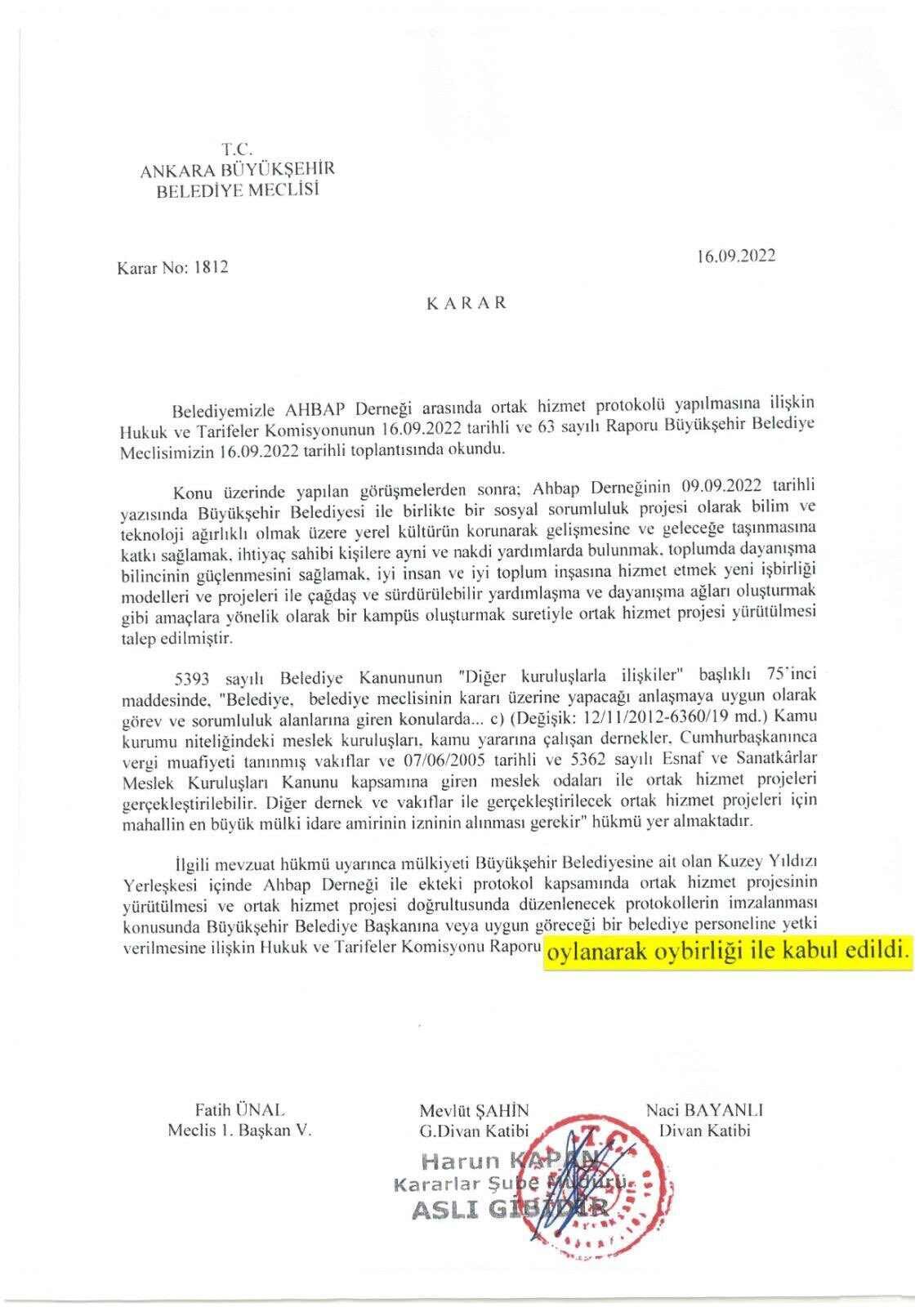 ABB projeyi iptal etti