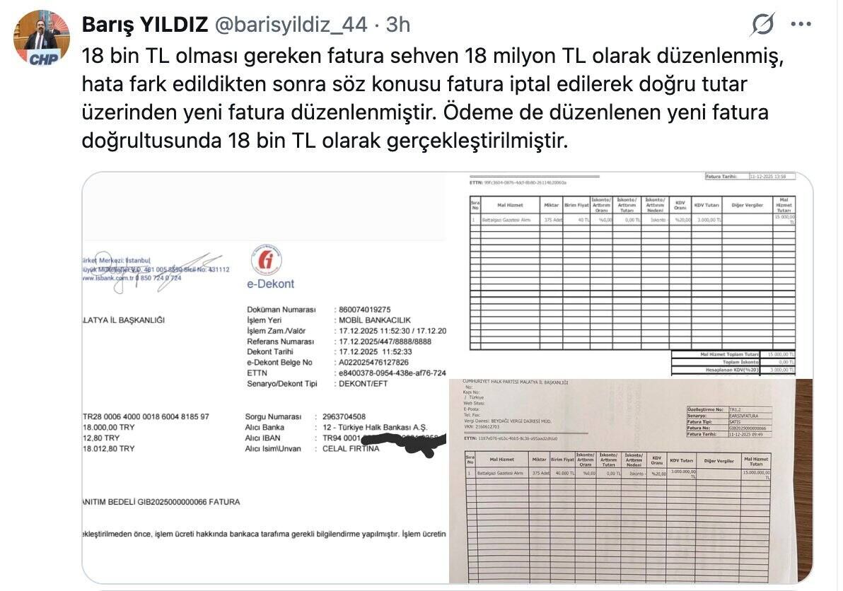 Barış Yıldız açıklama