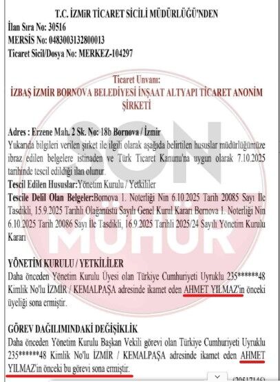 İZBAŞ'te görev almıştı