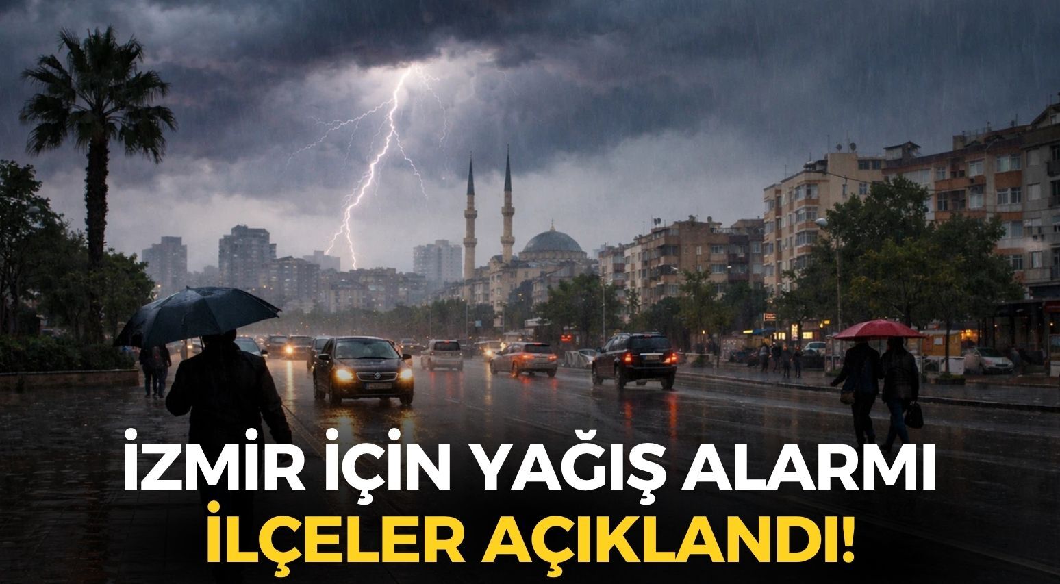 İzmir'e beklenen yağmur geliyor! Meteoroloji ilçeleri tek tek açıkladı!