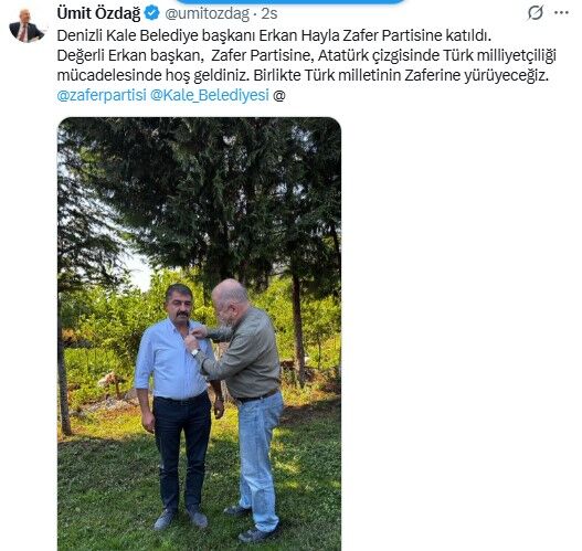 Ümit Özdağ duyurmuştu