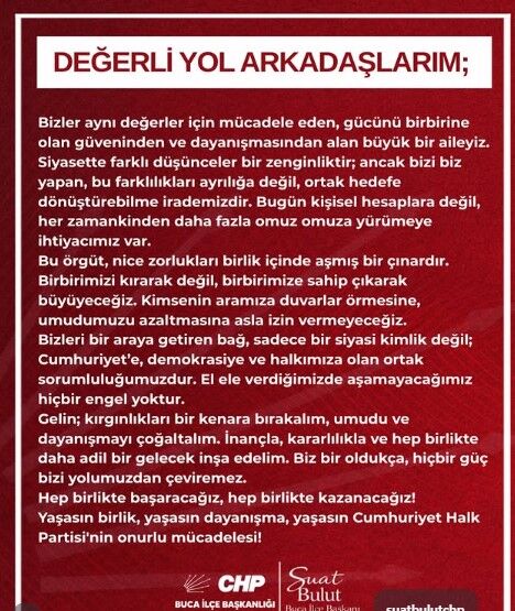 Suat Bulut açıklama