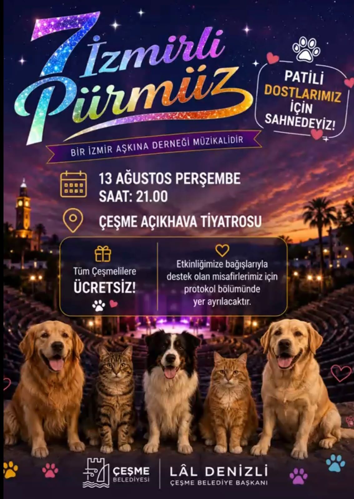 "Alkışlarımızı can dostlarımız için çoğaltıyoruz"