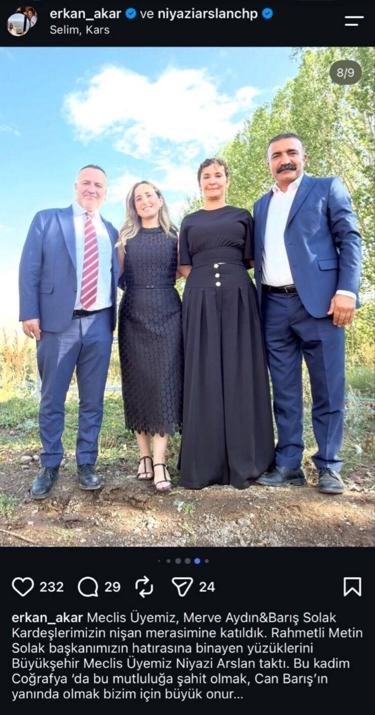 YENİ Partili ilçe başkanı da paylaştı