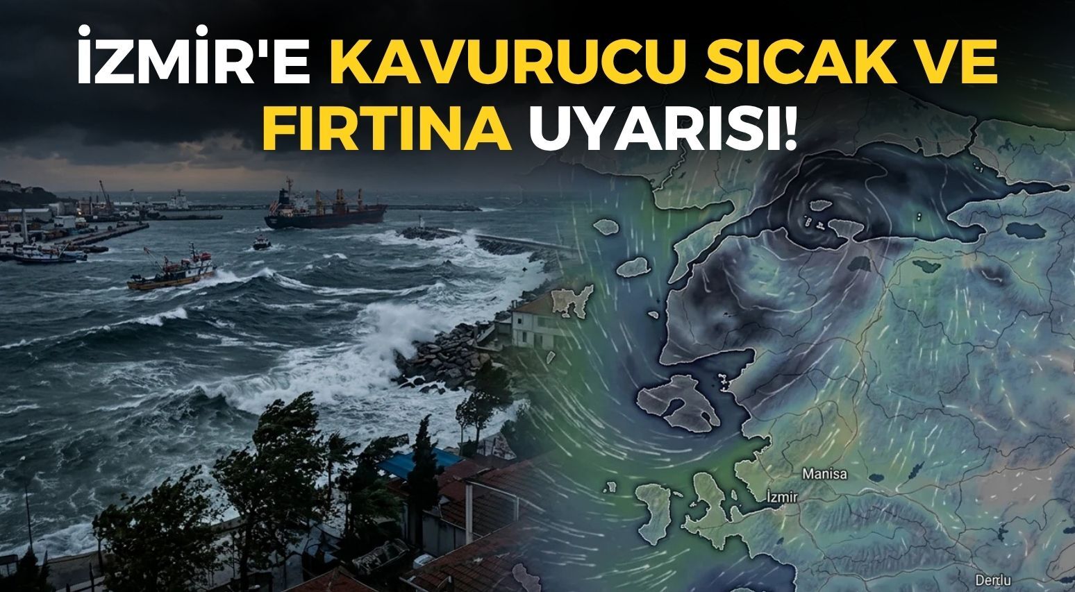 İzmir'e kavurucu sıcak ve fırtına uyarısı! 4 ilçede 40 dereceyi aşacak!