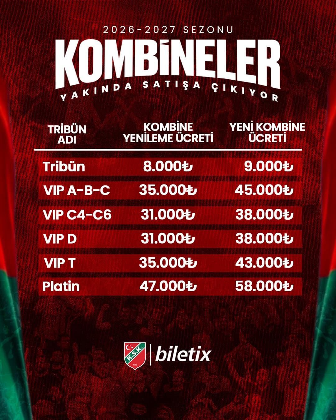 Karşıyaka Kombine Fiyat