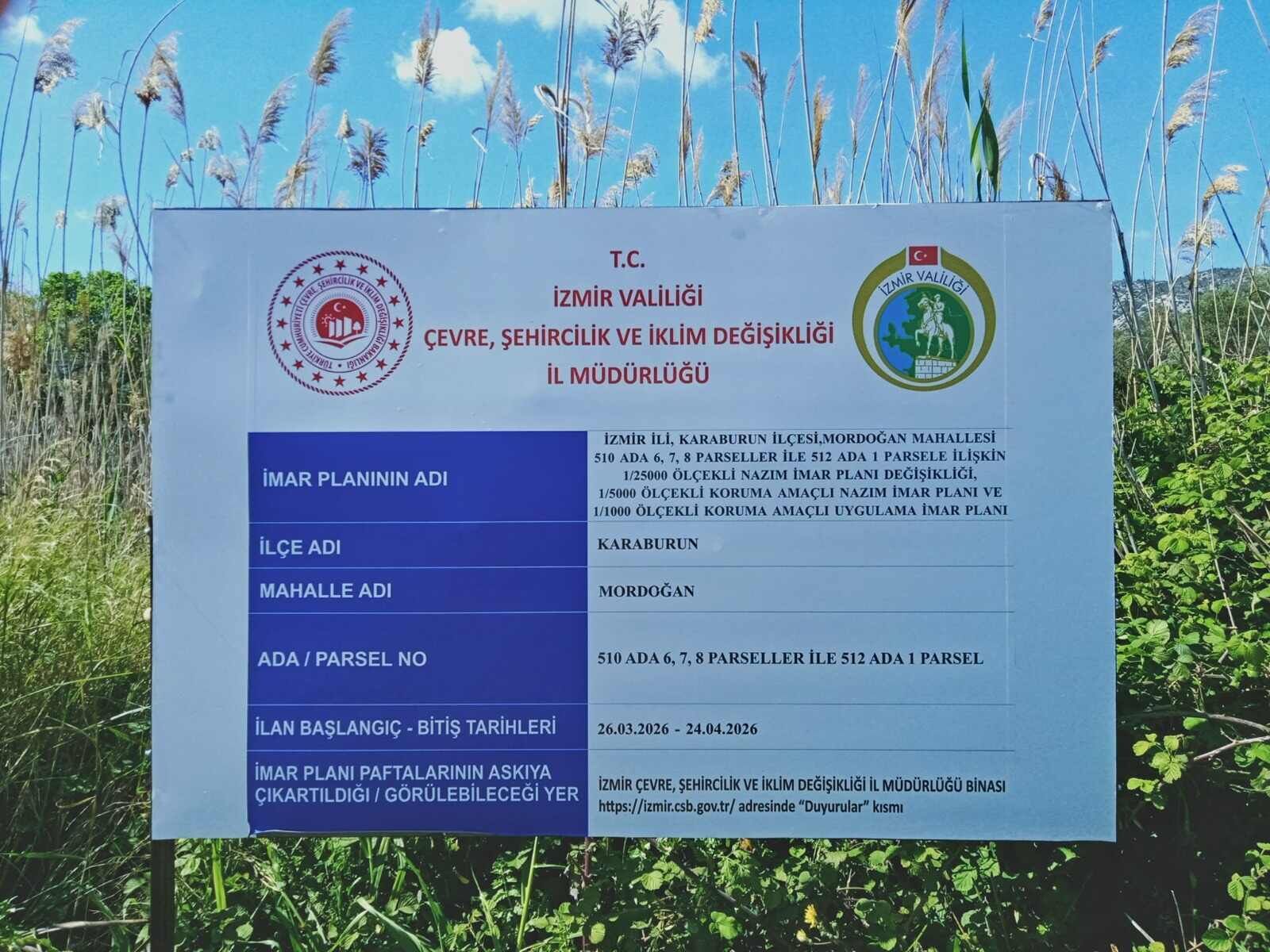 Mordoğan Mahallesi Parselasyon P (1)
