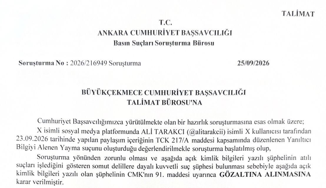 “Bir Bakan Cuma Günü Istifa Edecek” Dedi, Gözaltına Alındı (1)