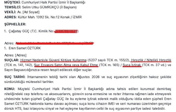 suç duyurusu