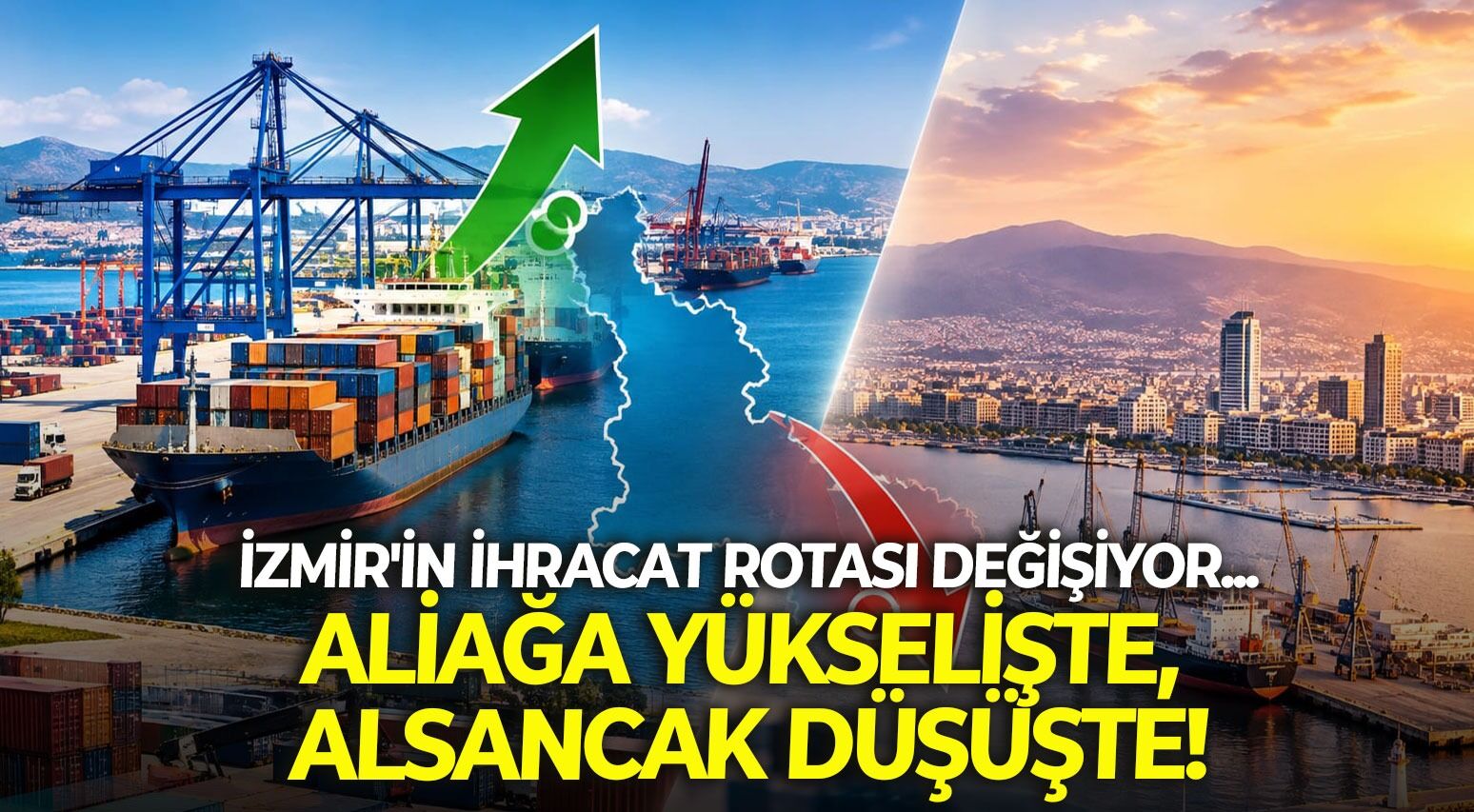İzmir'in ihracat rotası değişiyor... Aliağa yükselişte, Alsancak düşüşte!