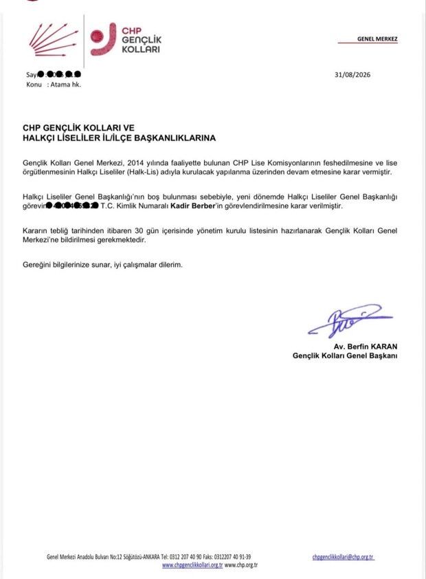 Kadir Berber atama