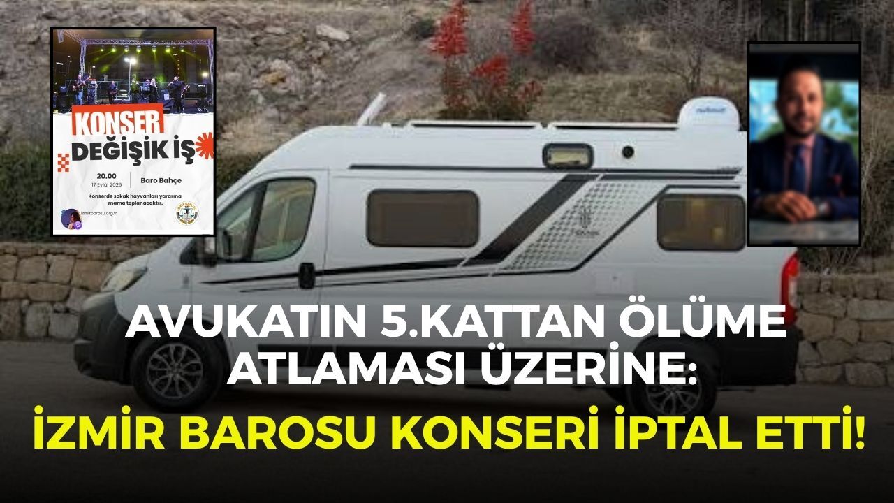 Avukatın 5.kattan ölüme atlaması üzerine: İzmir Barosu konseri iptal etti!