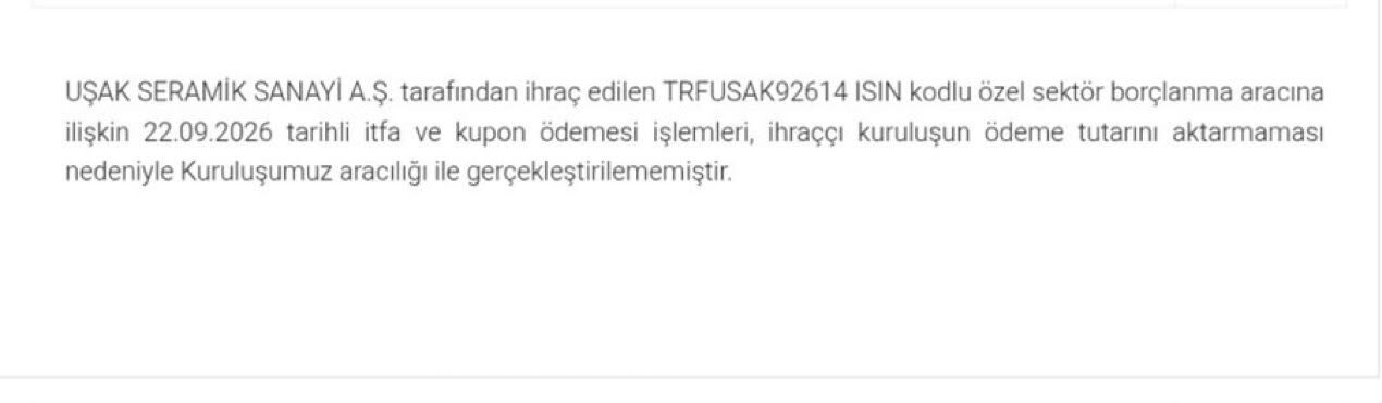 Uşak Seramik’te 40 Milyon Tl’lik Ödeme Krizi (1)