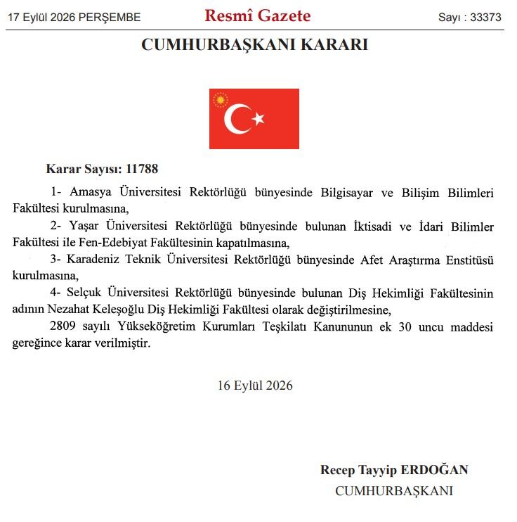 Yaşar Üniversitesi Için Yeni Karar İktisadi Ve İdari Bilimler Fakültesi Kapatıldı (2)