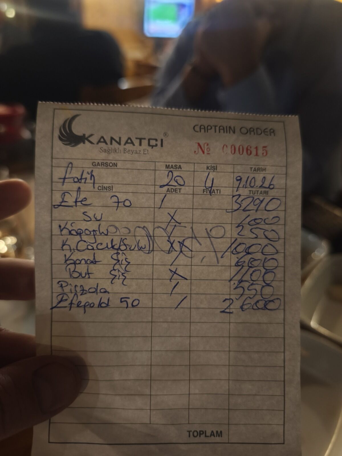 Giriş menüsü ile QR menü arasında fiyat uçurumu