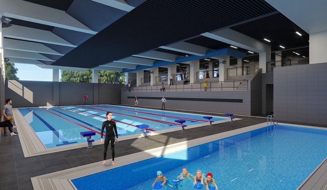 Yarı olimpik havuz ve kapalı spor salonu aynı çatı altında
