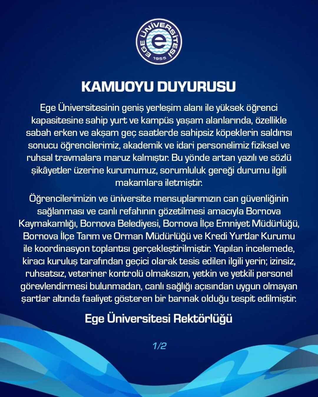 EÜ'den açıklama