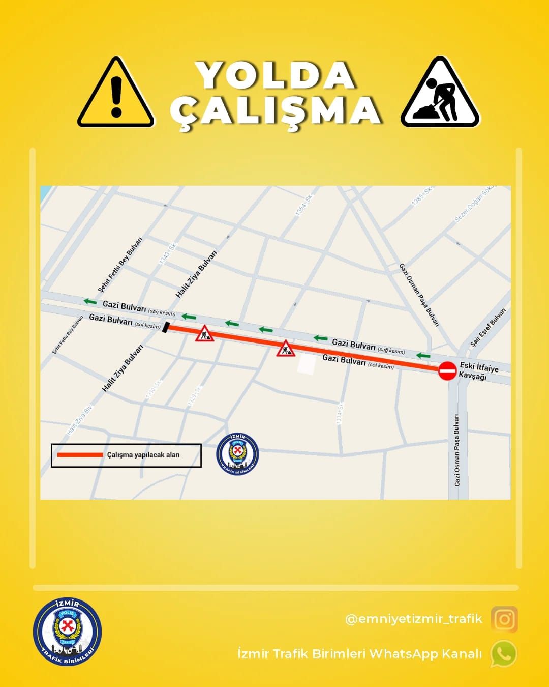 İzmir Konak'ta Trafik Değişiyor O Yol 1 Ay Kapalı Kalacak! (1)