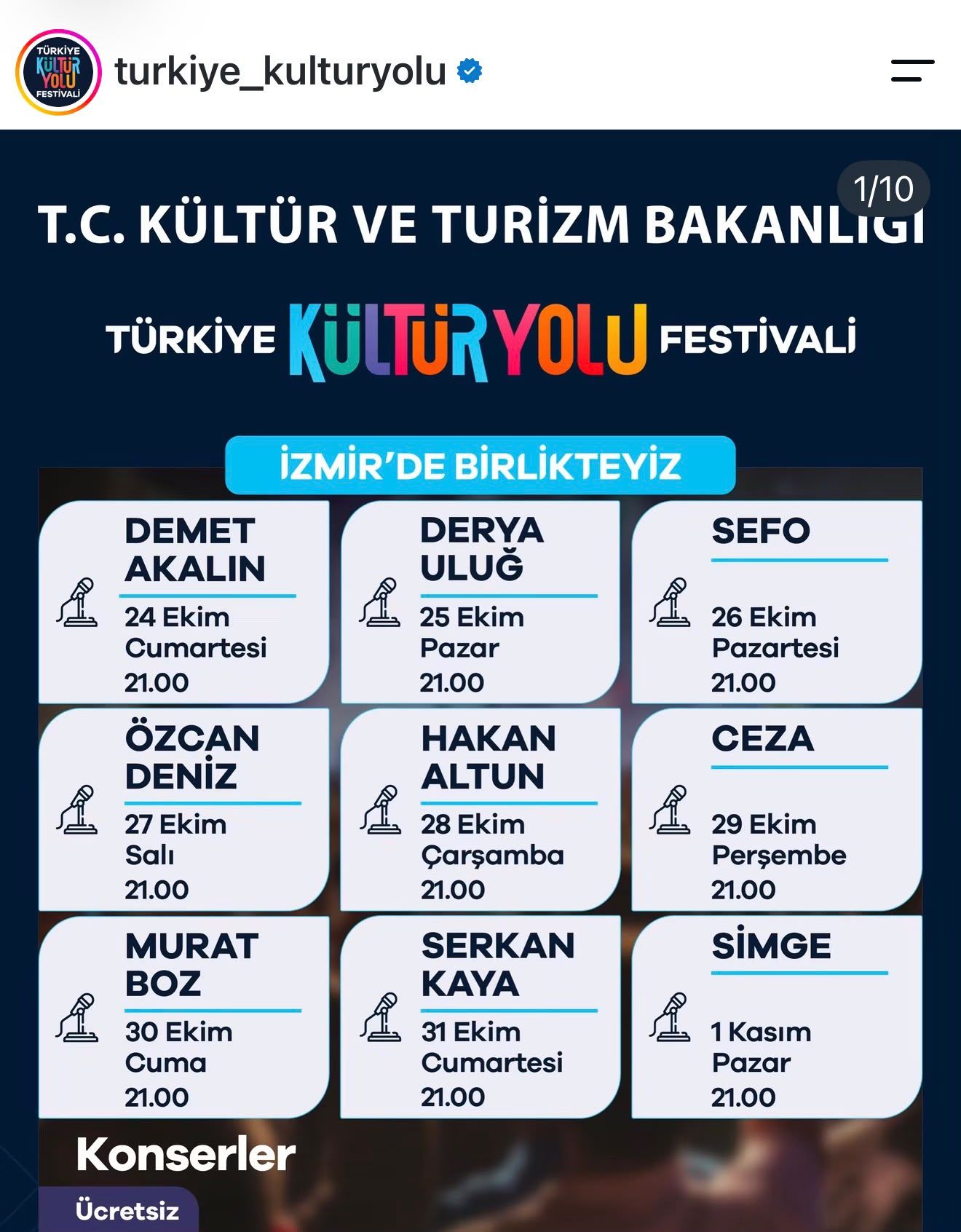 Gündoğdu Meydanı ve açık alanlarda müzik etkinlikleri