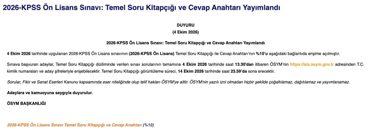 Kpss On Lisans Sorulari
